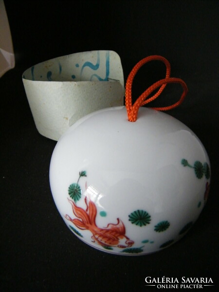 Goldfish Japanese porcelain bell