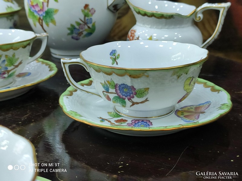 Occasional price! Giant! 6No. Herend vbo victoria tea set