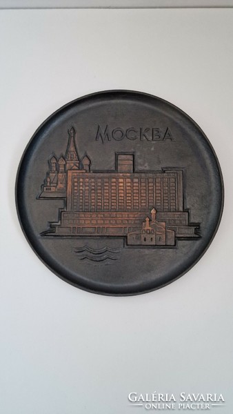 Moszkva fém falitányér