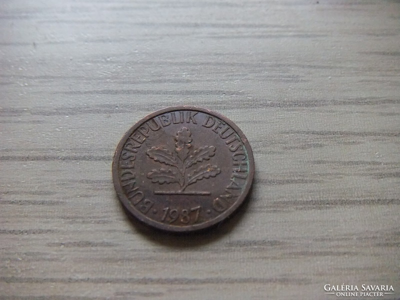 1 Pfennig 1987 ( g ) Germany