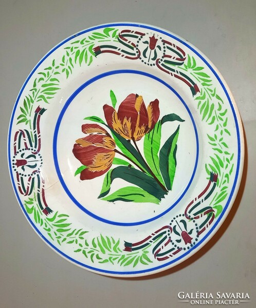 Wilhelmsburgi tányér "Országos Tulipánkert Szövetség"