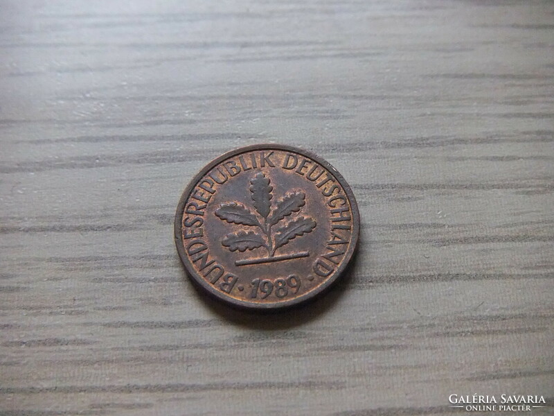 1   Pfennig   1989   (  F  )  Németország
