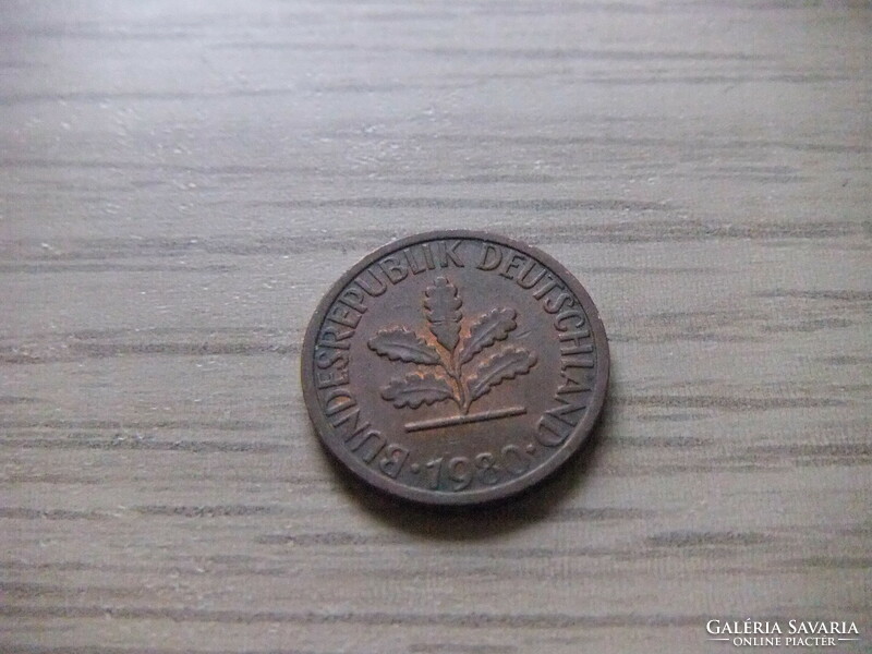 1 Pfennig 1980 ( d ) Germany