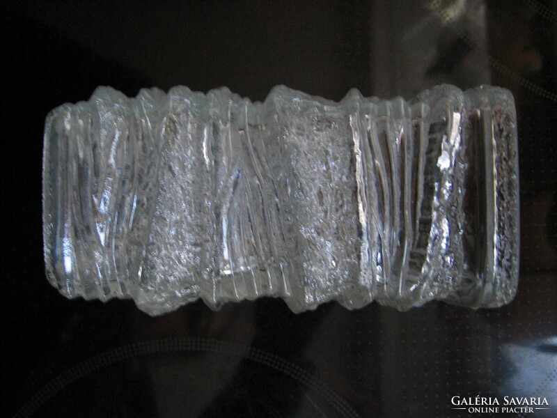 Retro oberglas ice glass vase