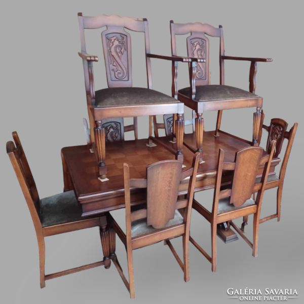 Neo-Renaissance dining set