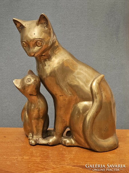 Copper/brass retro cats
