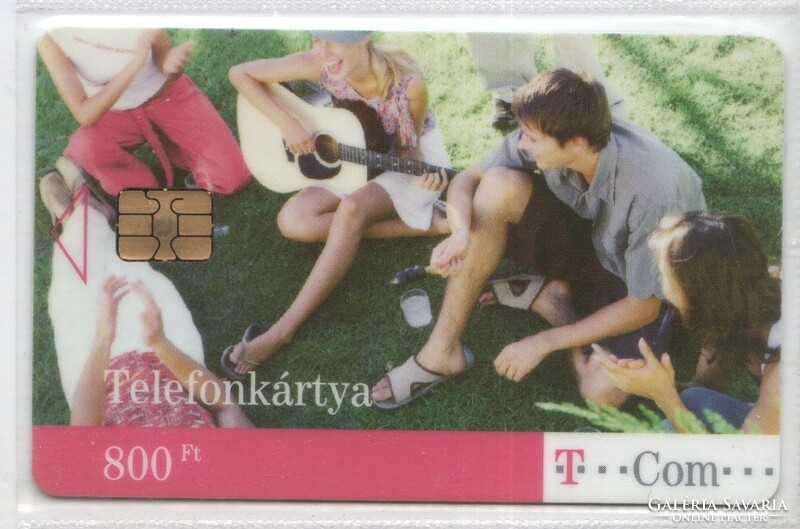 Hungarian telephone card 0094 2005 guitarist. December 50,000 pcs