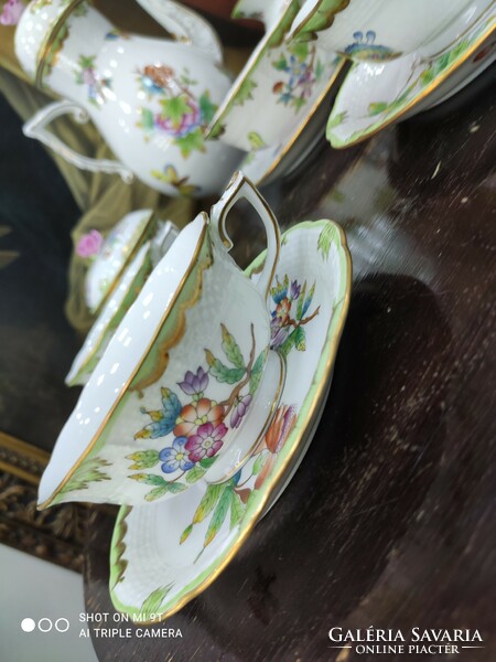 Occasional price! Giant! 6No. Herend vbo victoria tea set