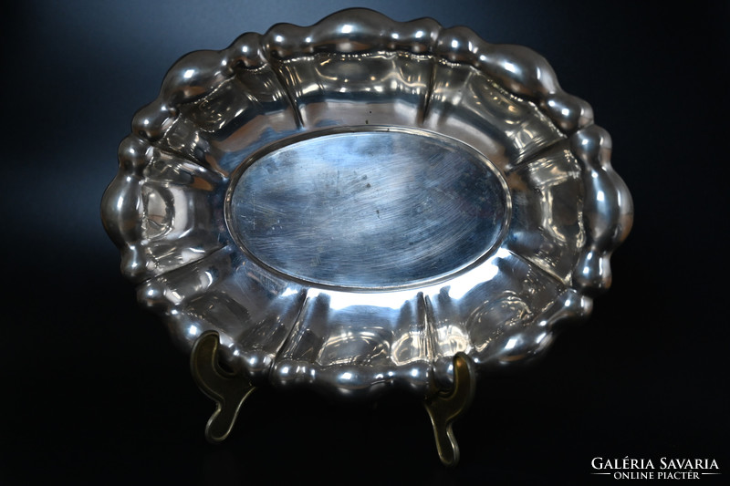 Beautiful blistered silver bowl, offering