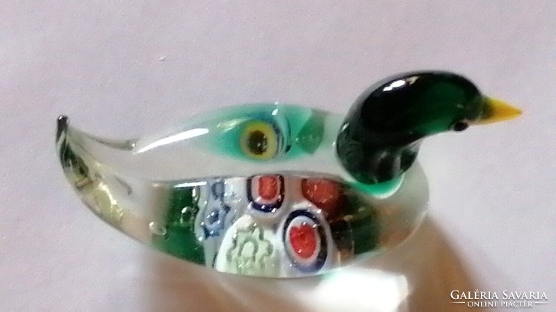 Millefiori glass duck decorative item 604.