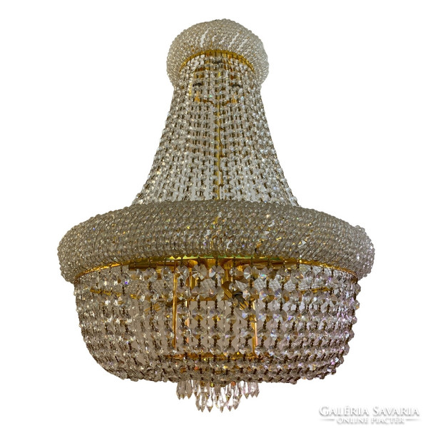Basket chandelier, drop style - 12 burners - b59