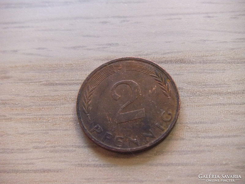2   Pfennig   1972   (  J  )  Németország