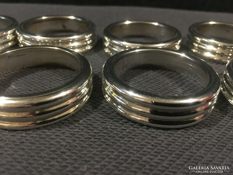 12 silver-plated napkin rings flawless!!! 4-Cm!!!!