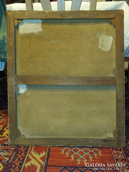 Németalföldi festő ANTIK 70 cm x 60 cm, olaj vászon-antik - B. DOBBELS a szignó