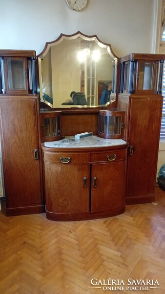 Large sideboard with marble top, beginning of the 20th century.
