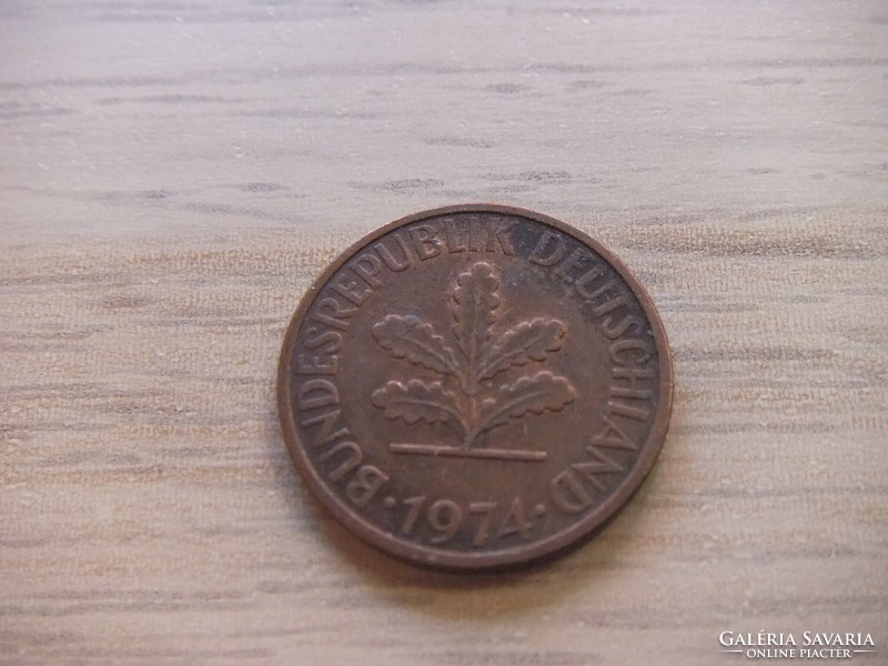 2 Pfennig 1974 ( f ) Germany