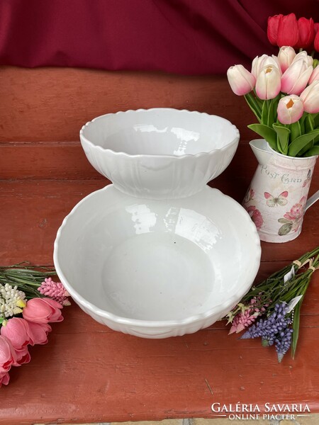 Beautiful large white beaded scones scone bowl, village collector's piece of nostalgia