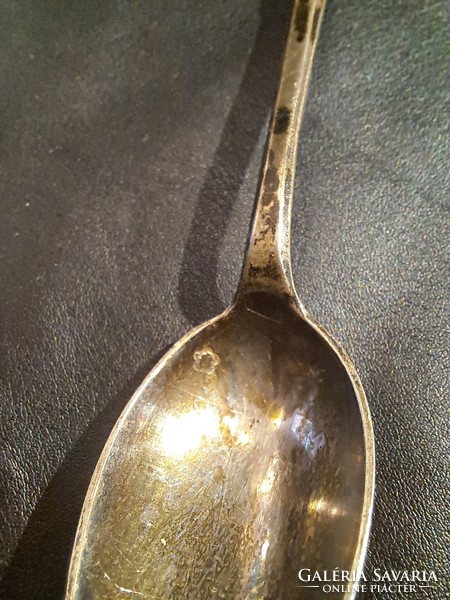 Pest silver mocha spoons in English style, 6 pieces in one