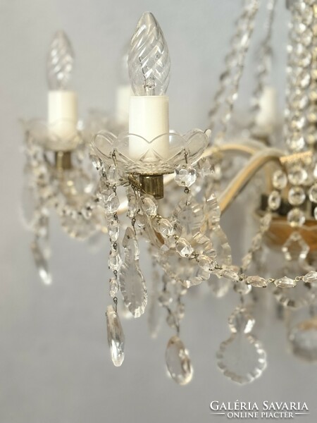 Jablonecke sklárny novy bydzov elegant checked lamp Czech glass chandelier
