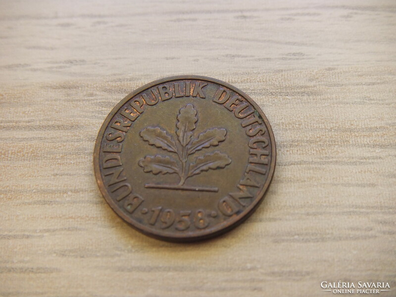 2 Pfennig 1958 ( j ) Germany