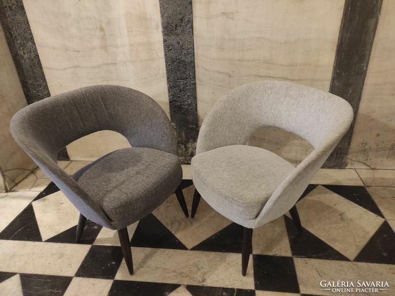 Mid century club armchairs by Zsuzsa Kovács