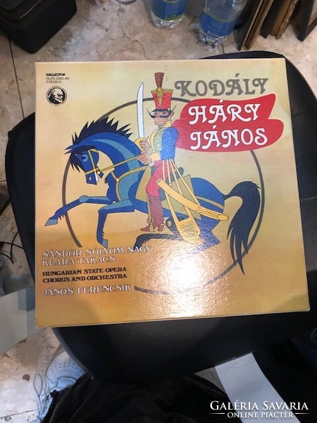Kodály: three János vinyl records, with original tears.