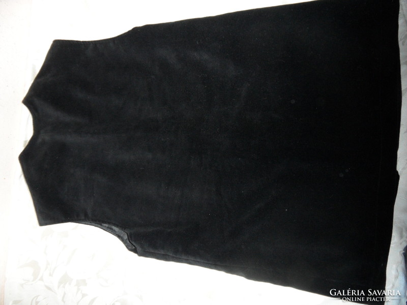 Black plush c&a Tyrolean vest (size 42)