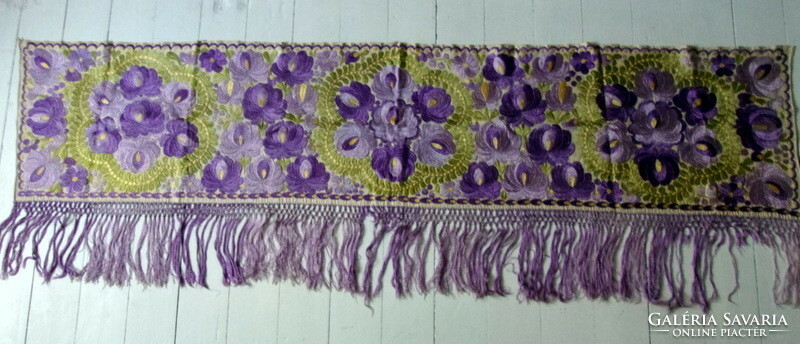 Antique matyó wall covering tapestry needlework