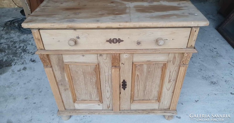 Beautiful antique tin German chest of drawers