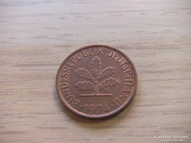 2 Pfennig 1974 ( d ) Germany