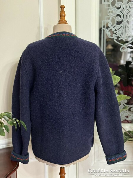 Giesswein 40-42 wool oktoberfest cardigan tyrolean coat trachten alpine outerwear