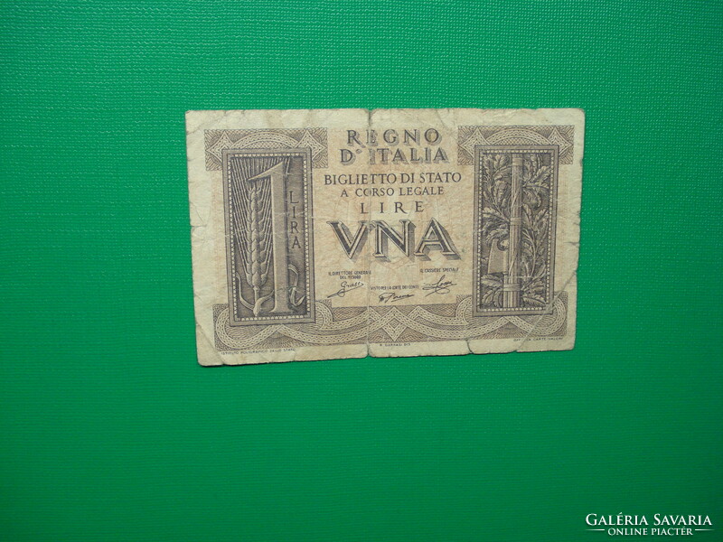 Italy 1 lira 1939