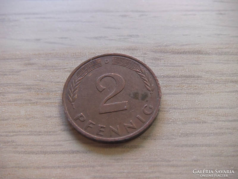 2   Pfennig   1977   (  D  )  Németország