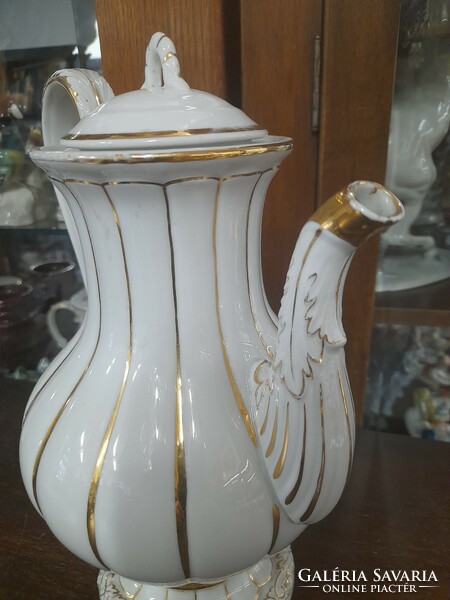 German, Germany Meissen Art Nouveau large tea and coffee jug, pot, spout. 27 Cm.