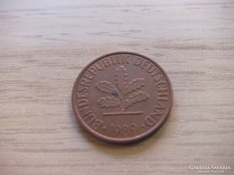 2 Pfennig 1989 ( f ) Germany