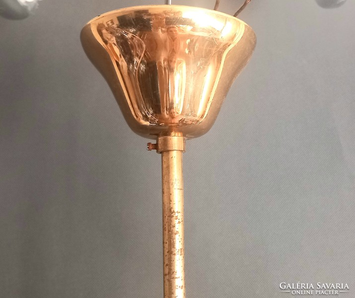 Vintage réz- kristály mennyezeti lámpa ALKUDHATÓ design