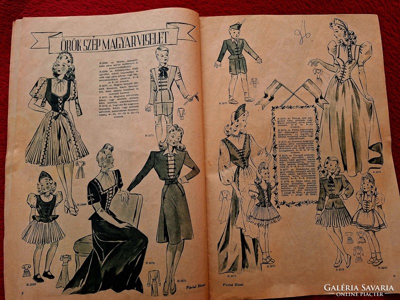 Paris fashion, fashion magazine, newspaper 1944. March 1