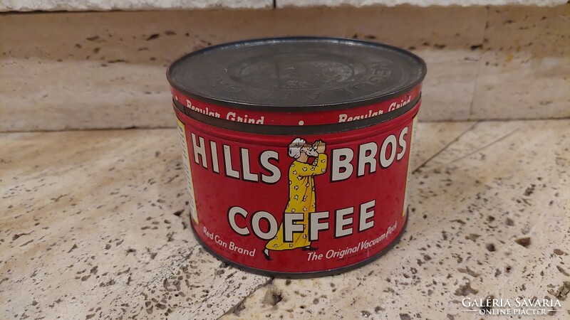 Hills bros coffee old coffee tin box