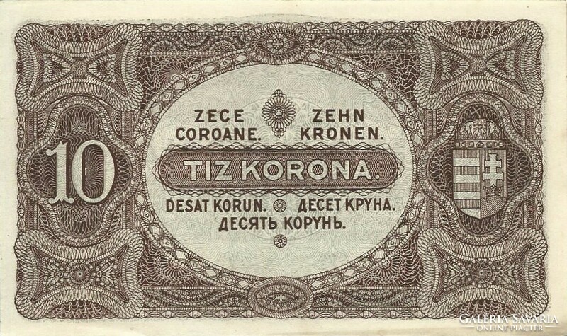 10 korona 1920 3. aUNC