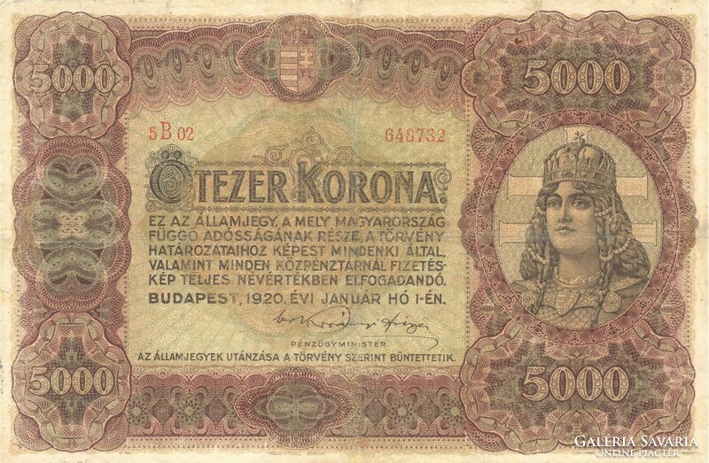 5000 korona 1920 restaurált 2.