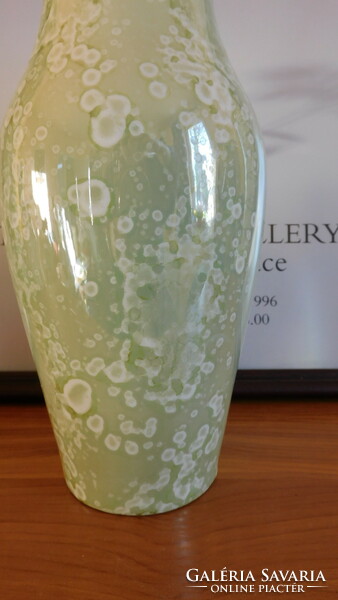 Stone cartilage Witeg luster-glazed, hand-painted vase 26 cm