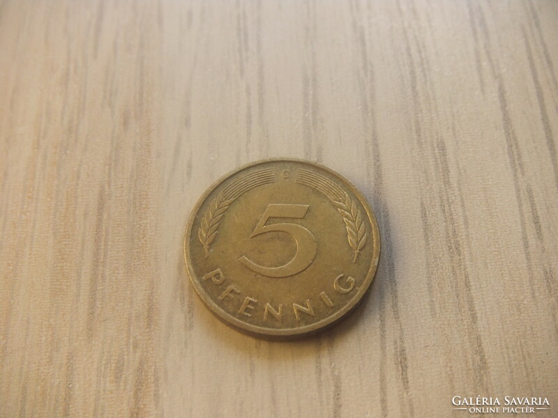 5   Pfennig   1989   (  G  )  Németország