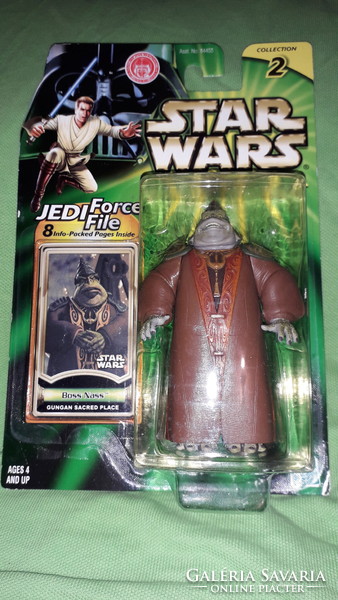 Vintage star wars boss nass gunga -takara tomy toy figure with rare unopened box for collectors