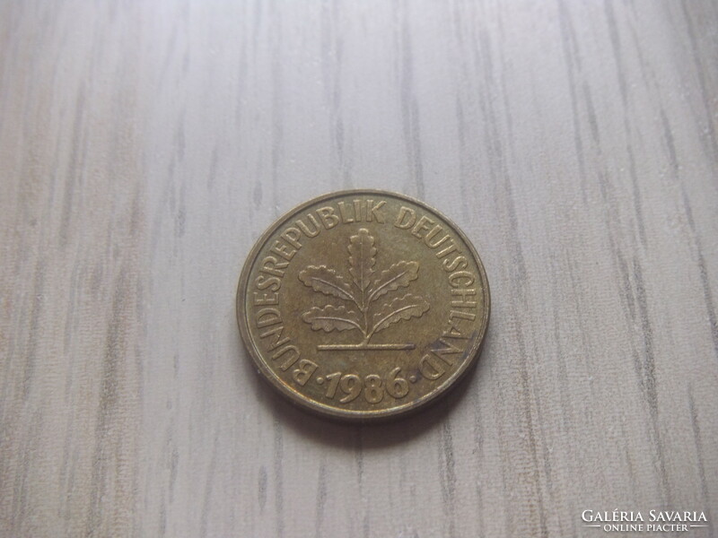 5 Pfennig 1986 ( f ) Germany