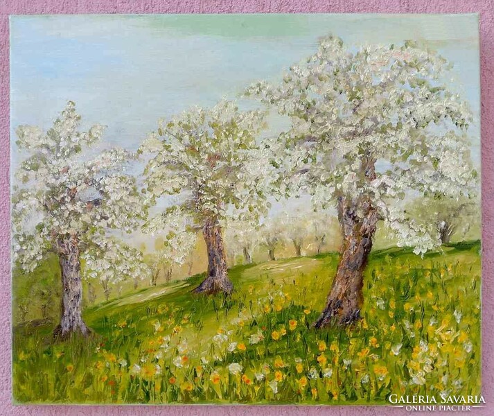 Tavaszi virágzás. Gustav Seitz Német festőművész, és szobrász hagyatékából