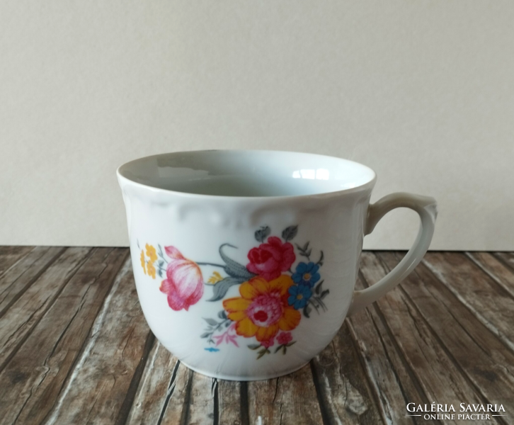 Kahla porcelain mug with spring flower bouquet pattern