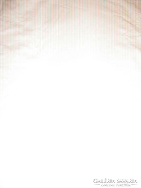 Beautiful monogrammed white sheet with azure pattern