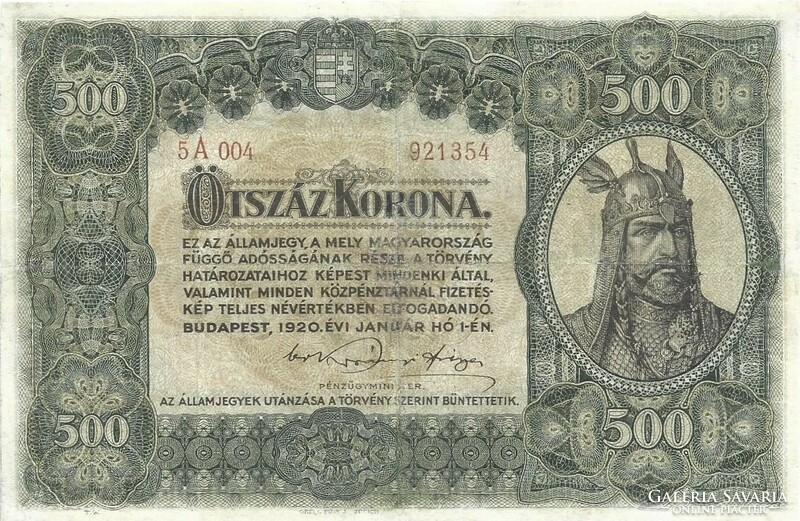 500 Korona 1920 restored 5.