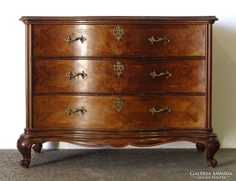 1Q142 antique neo-baroque three-drawer chest of drawers