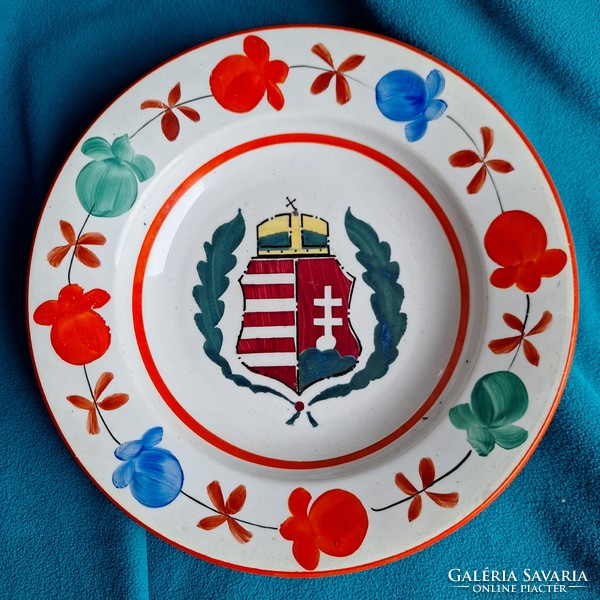 Hungarian coat of arms porcelain wall plate